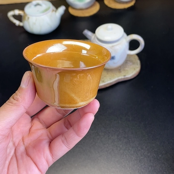 燃薪柴烧茶器志野杯