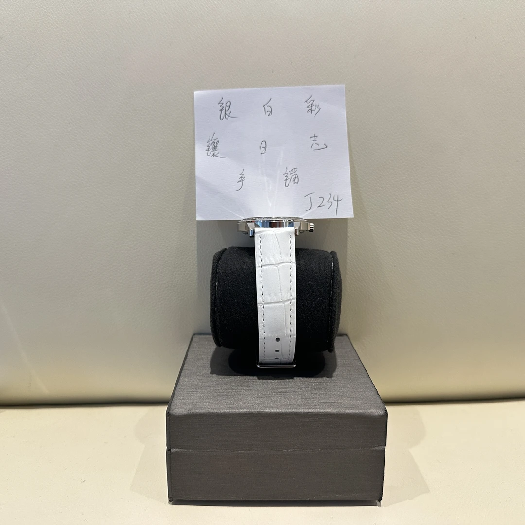 钛钢合成锆石手镯 银白彩镶日志手镯   ZF-J234