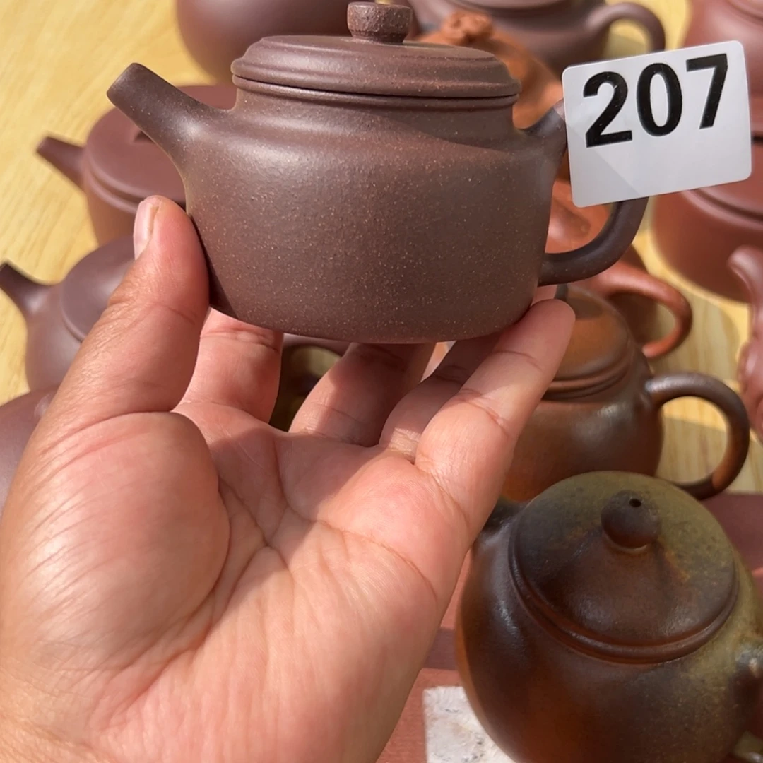 紫砂茶壶紫泥半手工150cc左右瑕疵