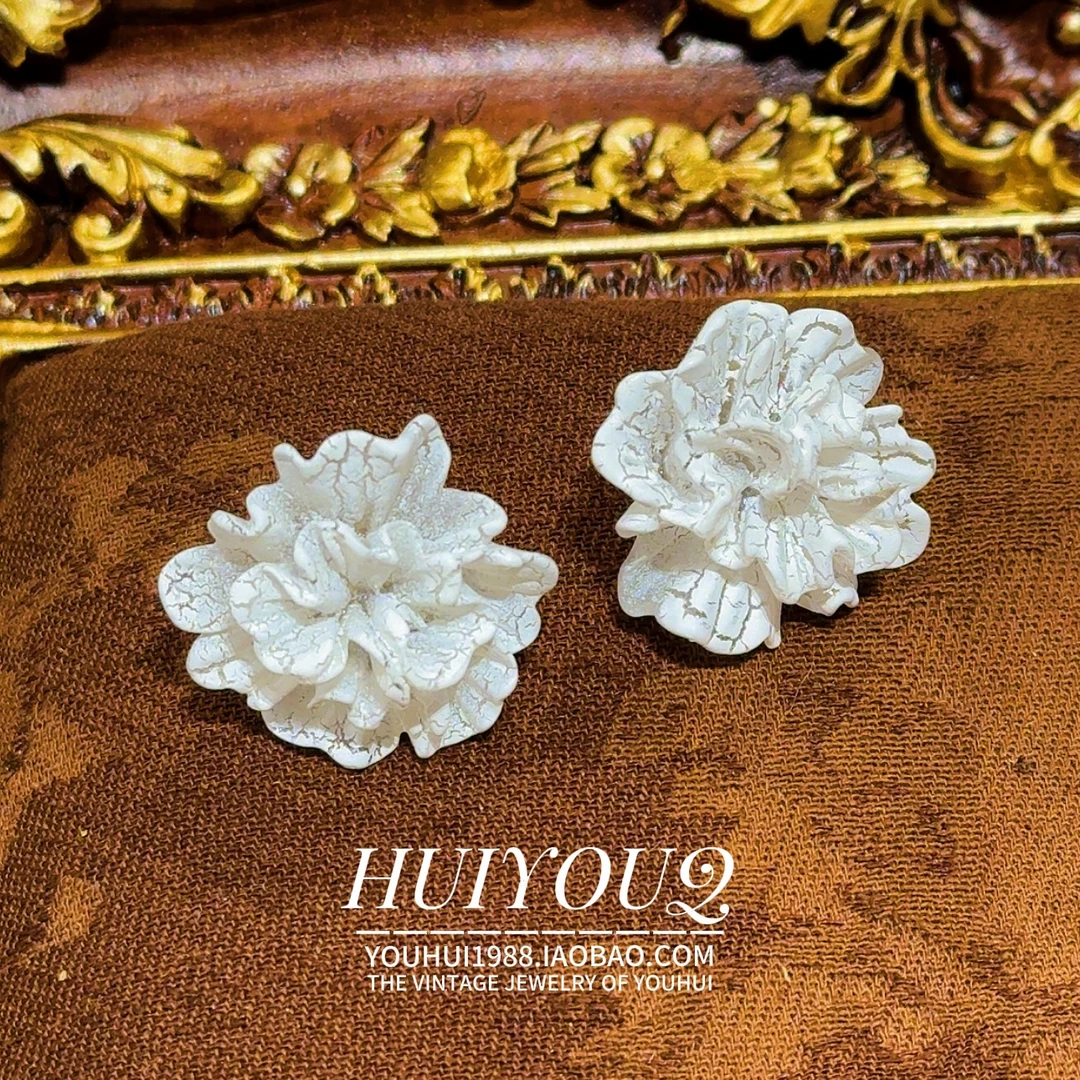 铜合金耳饰 铜合金耳饰 铜合金【白华】时尚百搭耳钉534