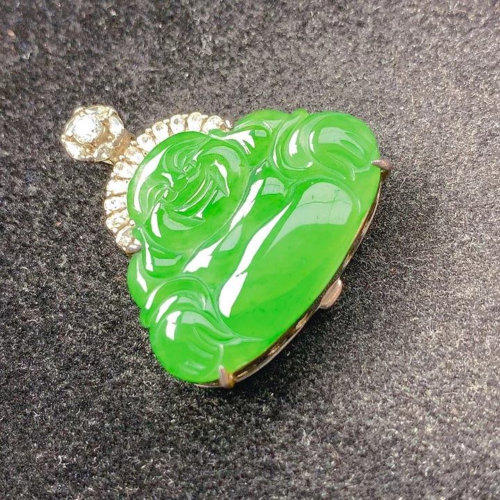 翡翠银S925镶嵌颈饰