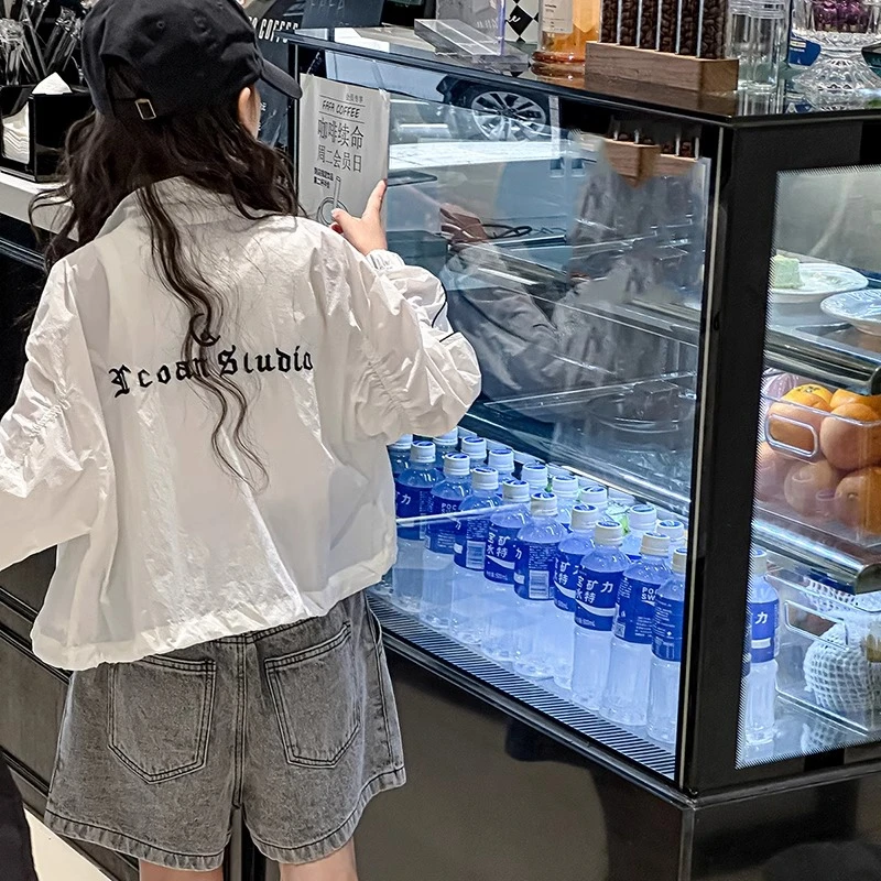 韩国童装2025夏女中大童超薄防晒衣儿童户外防晒服亲子宽松外套潮