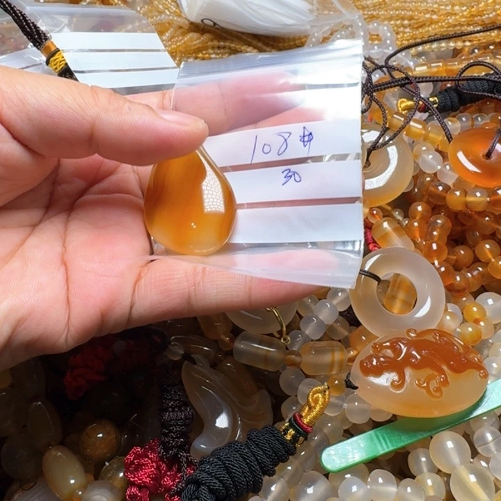 玛瑙/玉髓颈饰未镶嵌樱*108