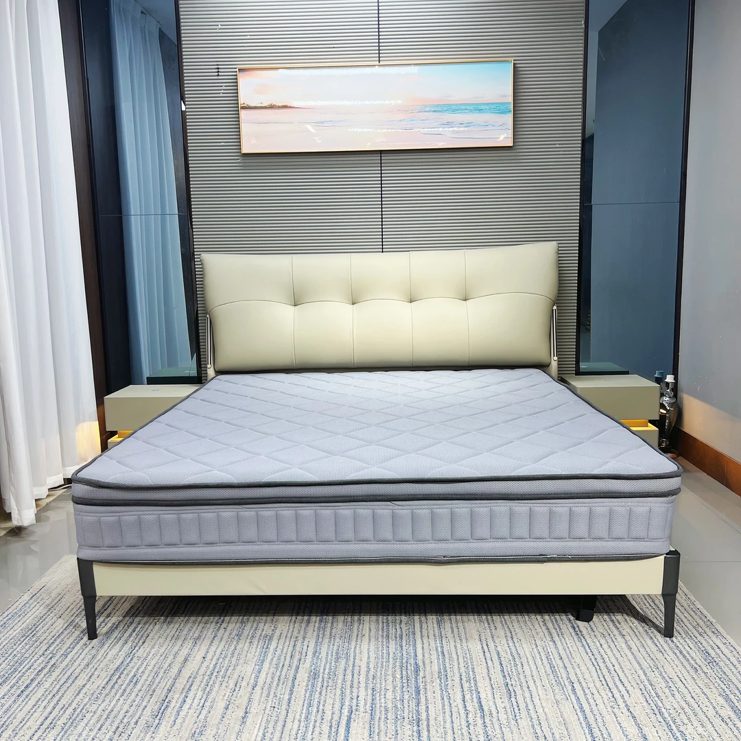 【云溪仙境】现代简约设计皮艺床皮床婚床沙发实木床大床主卧