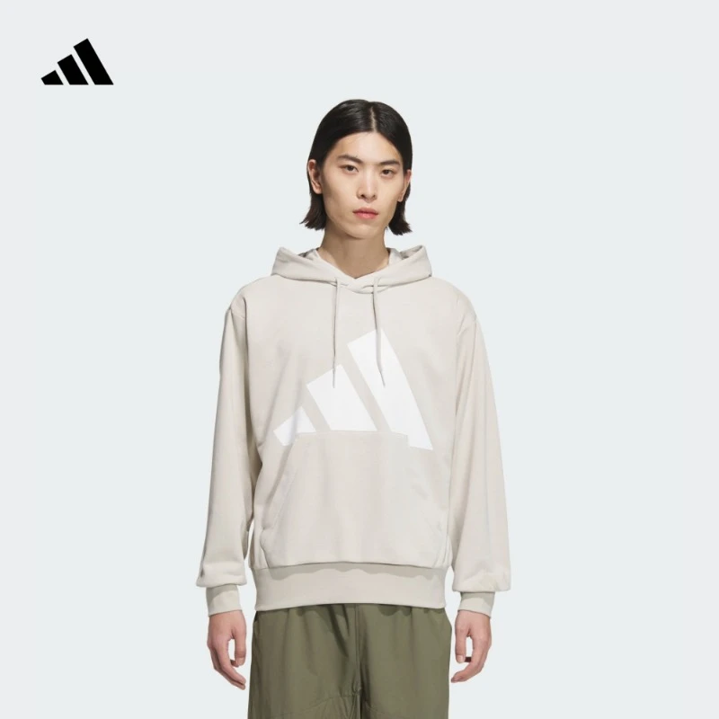 阿迪达斯官方 易用系休闲连帽套头卫衣男款轻运动 adidas JZ2150