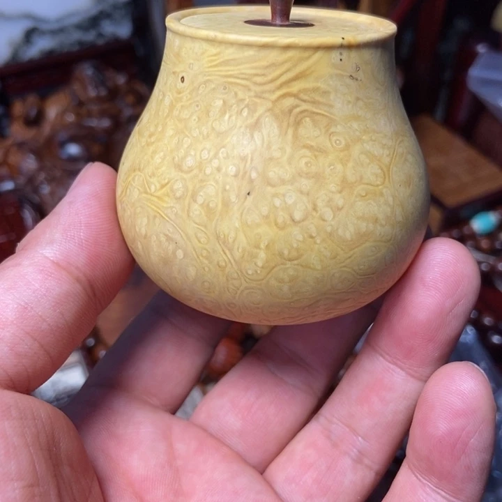 黄杨木罐整木挖瘤疤料