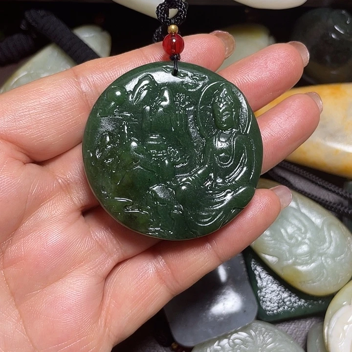 和田玉未镶嵌颈饰