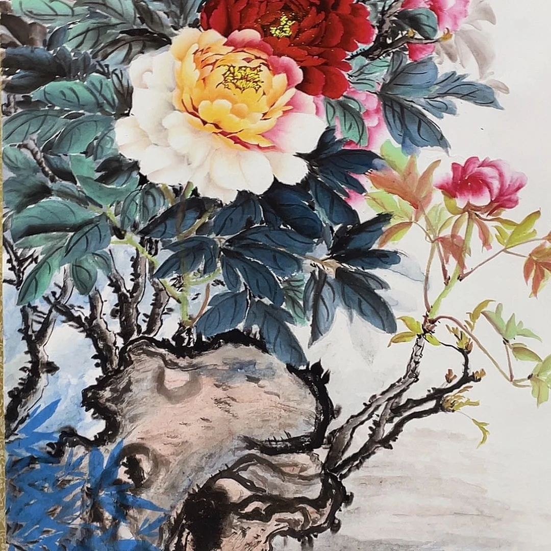 国画老师手笔手绘作品y