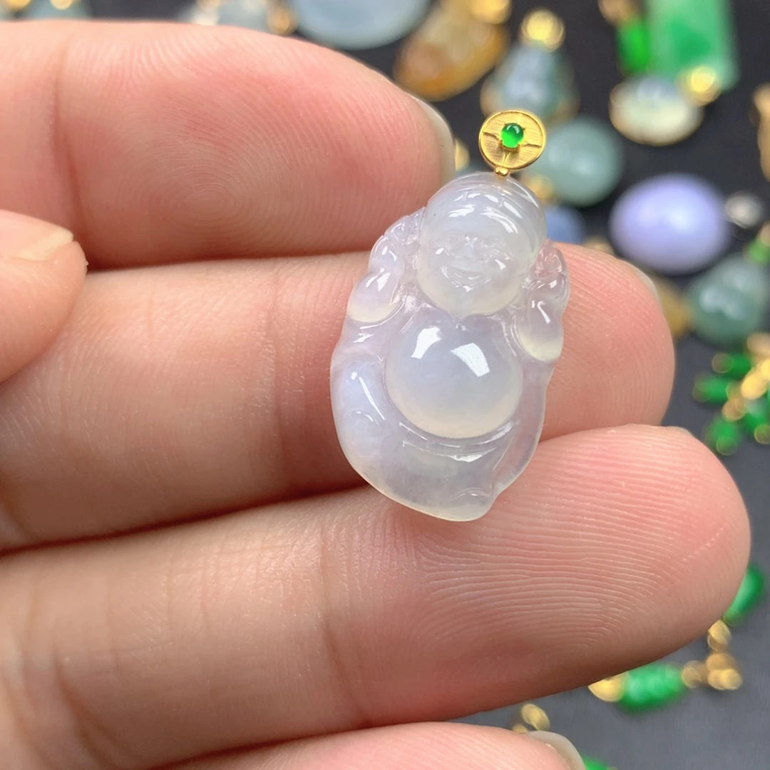 【闪购商品】颈饰18K金镶嵌翡翠翡翠