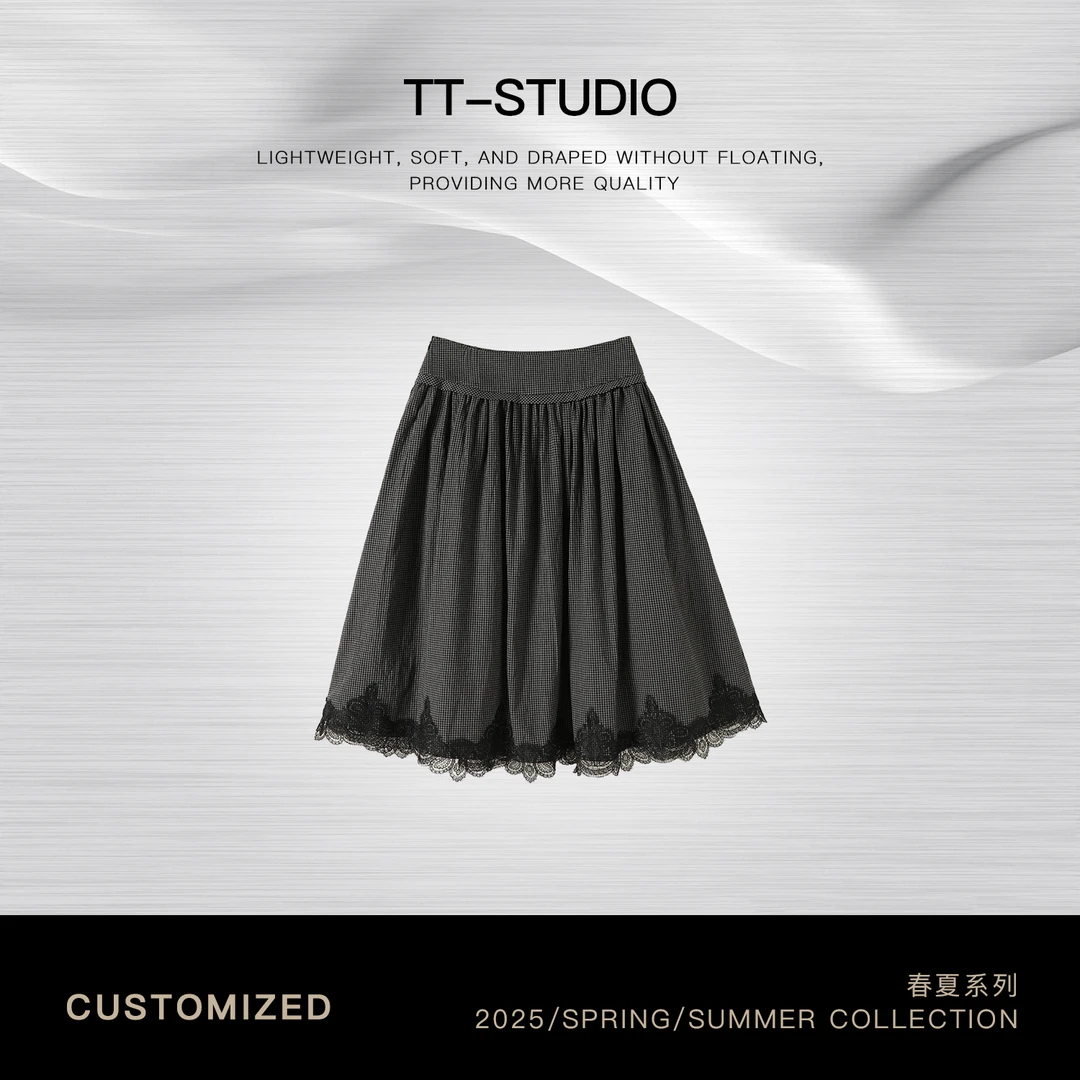 TT【格纹裙】高级欧若风女装半身裙半身裙TT-11Q9099