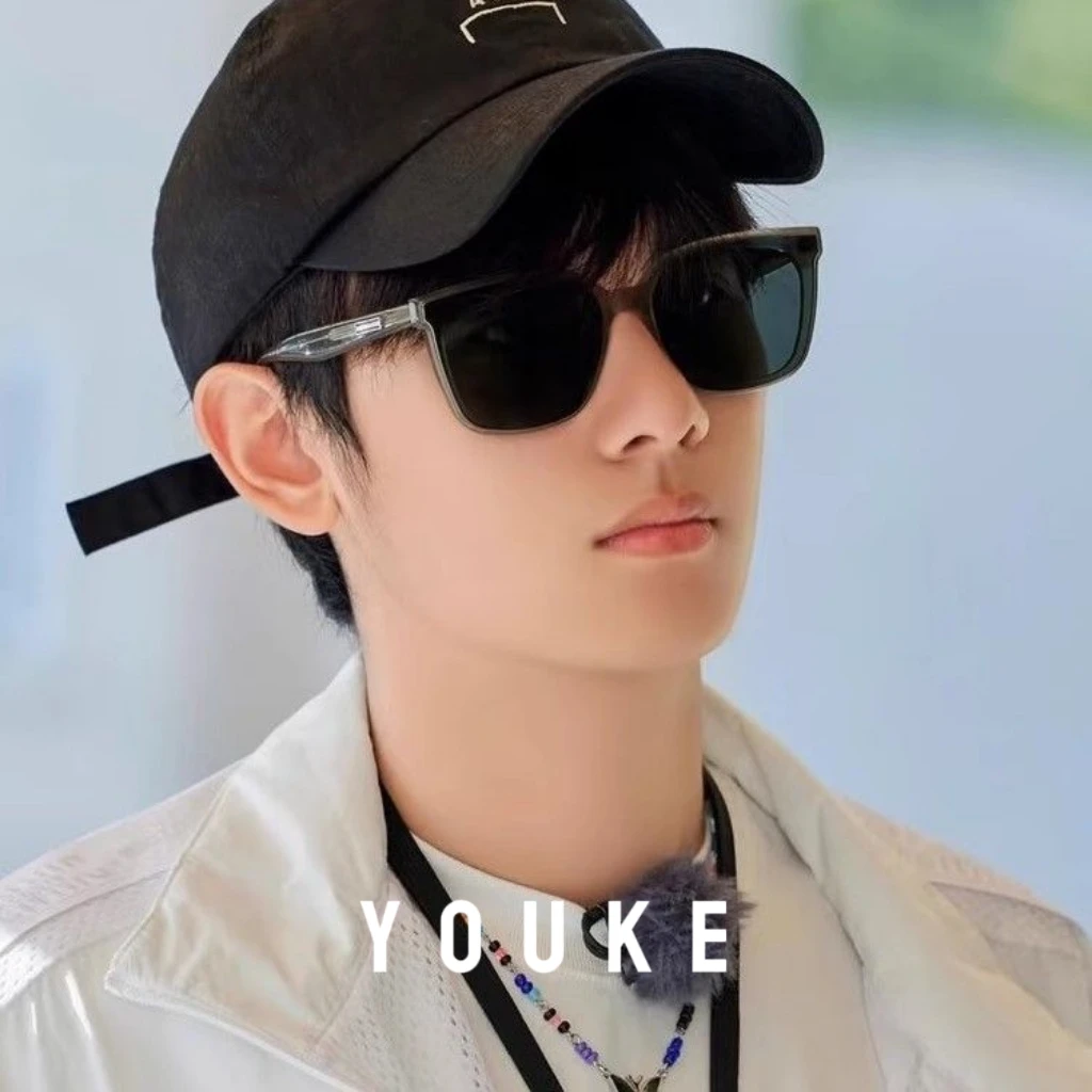 胡先煦同款方形墨镜女潮黑色复古男遮阳时尚显瘦高级感网红太阳镜