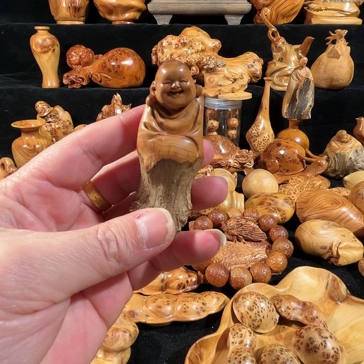 柏木（崖柏）进**谷崖柏 手工雕刻 乐乐