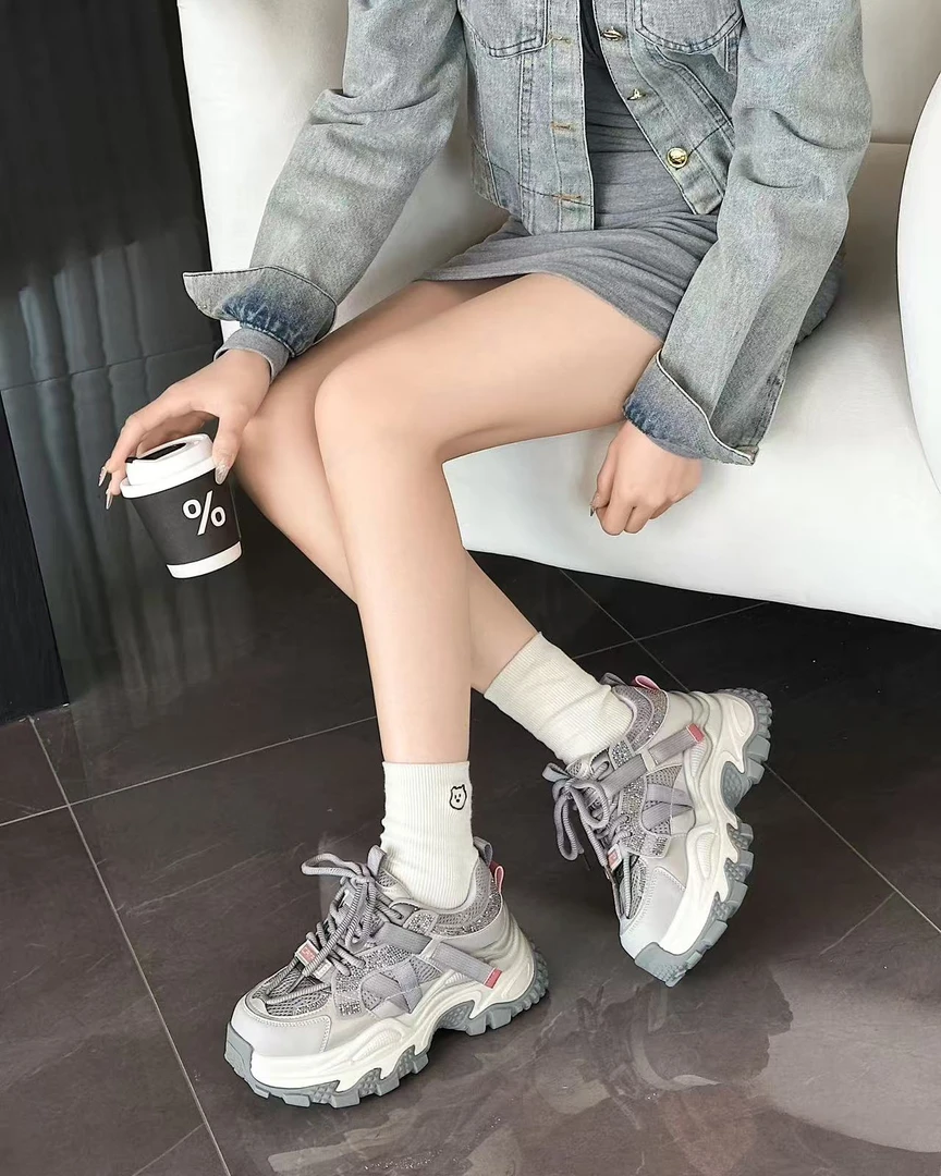 【保国女鞋】圆头运动休闲鞋老爹鞋休闲鞋韩版（18315）