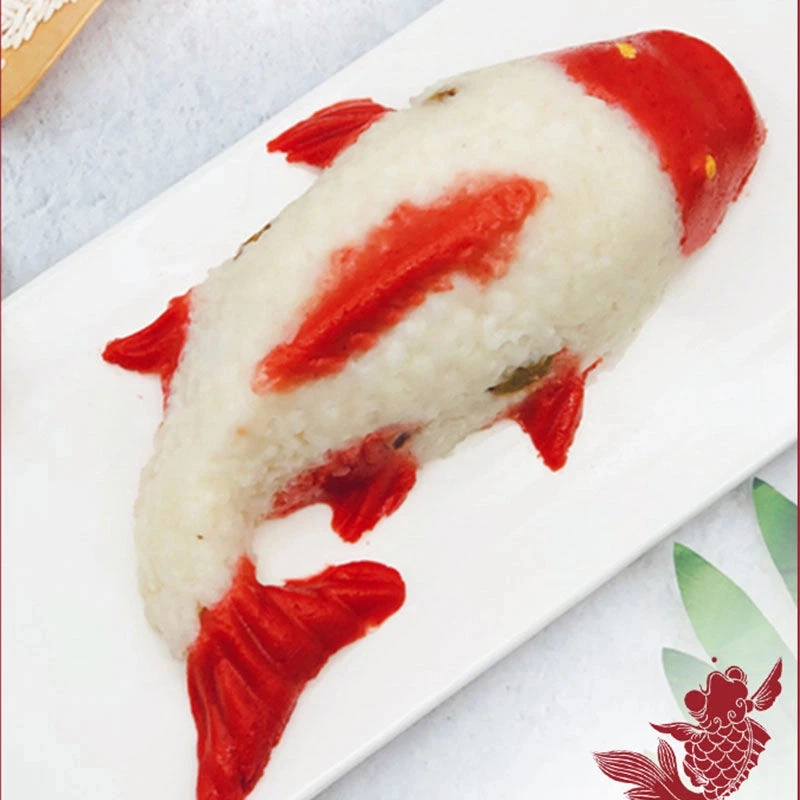 年年有鱼八宝饭豆沙香甜山楂糯米饭喜宴年夜饭早餐速食营养美味