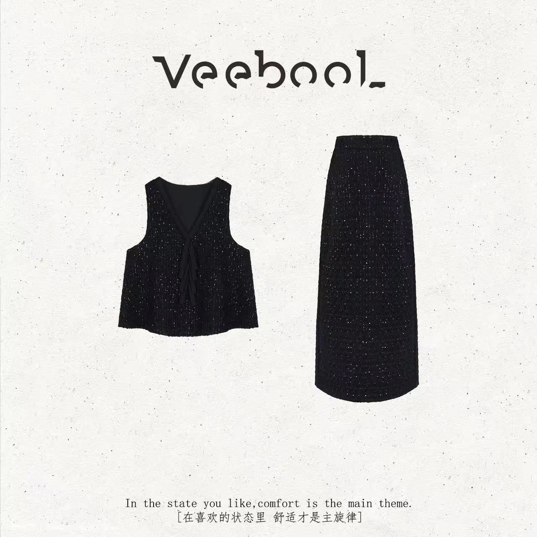 薇宝儿 Veebool【繁星月锦】秋季新中式套装裙59665Q-50629Q-BN609Q