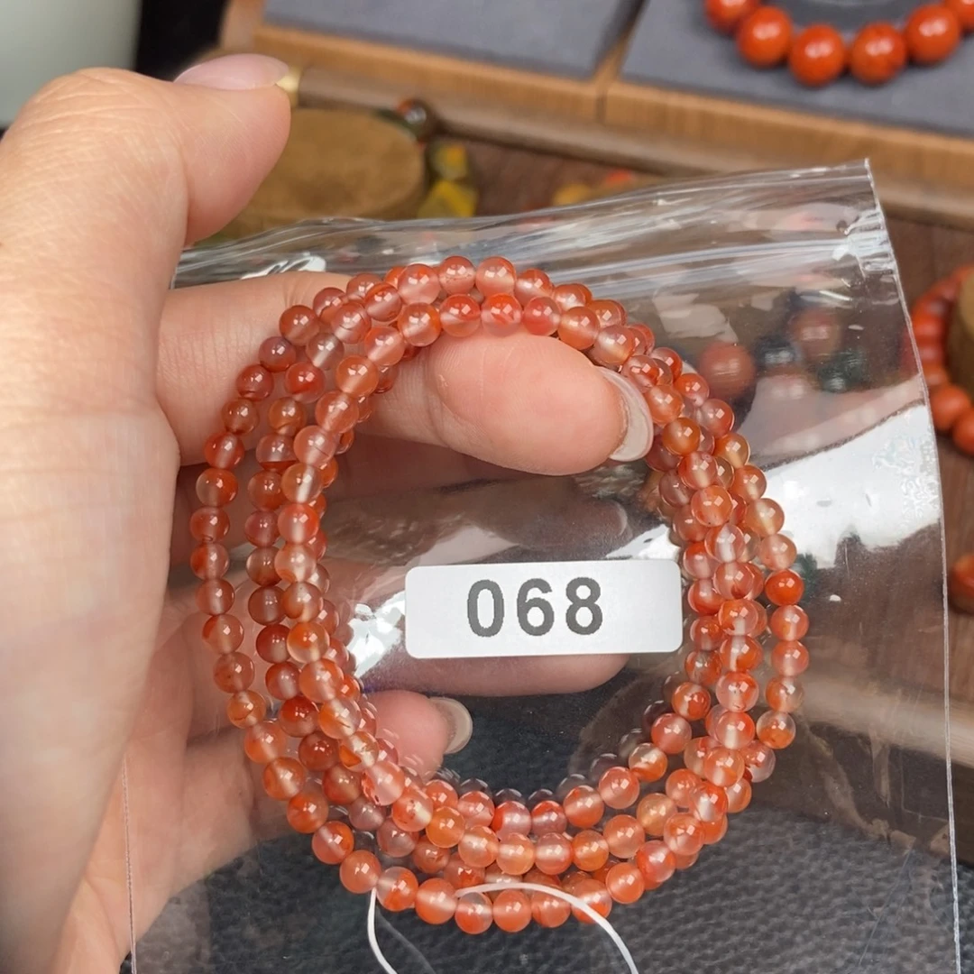南红玛瑙未镶嵌手链