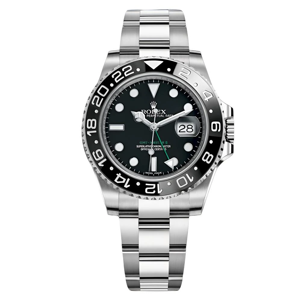 99新 Rolex/劳力士 格林尼治116710/40mm/黑圈绿针/自动机械/单表
