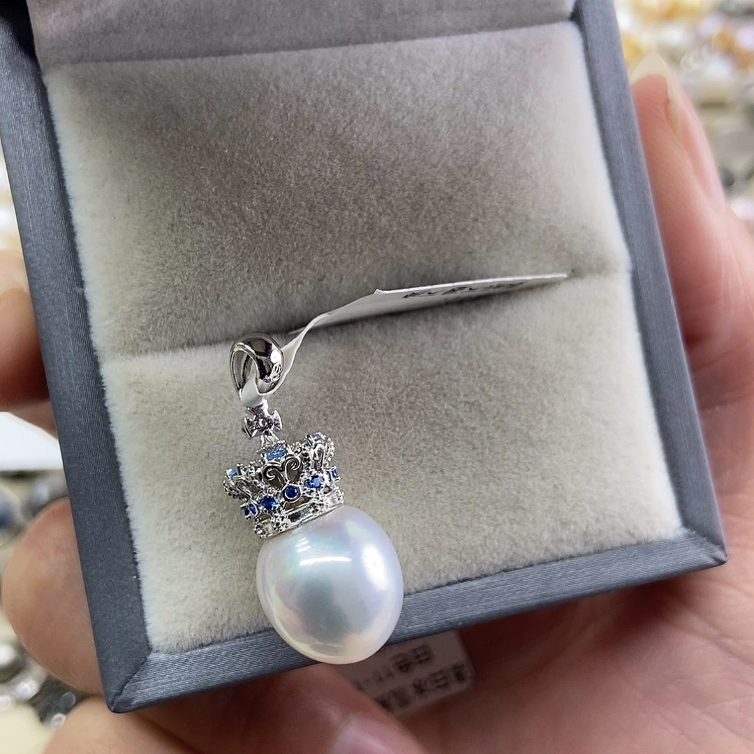 海水珍珠吊坠(不含链)银S925镶嵌@@AD0031