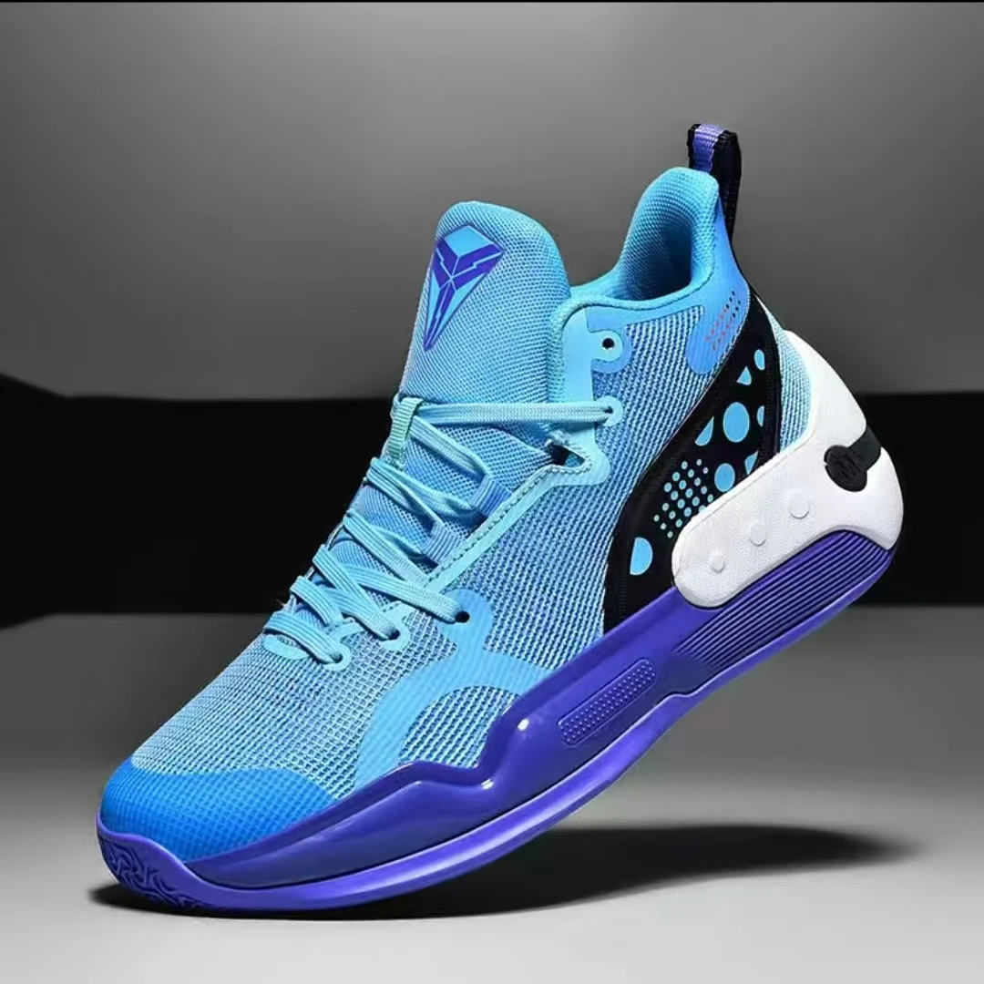 海湾蓝青少年耐磨减震蓝球鞋回弹缓震篮球鞋7