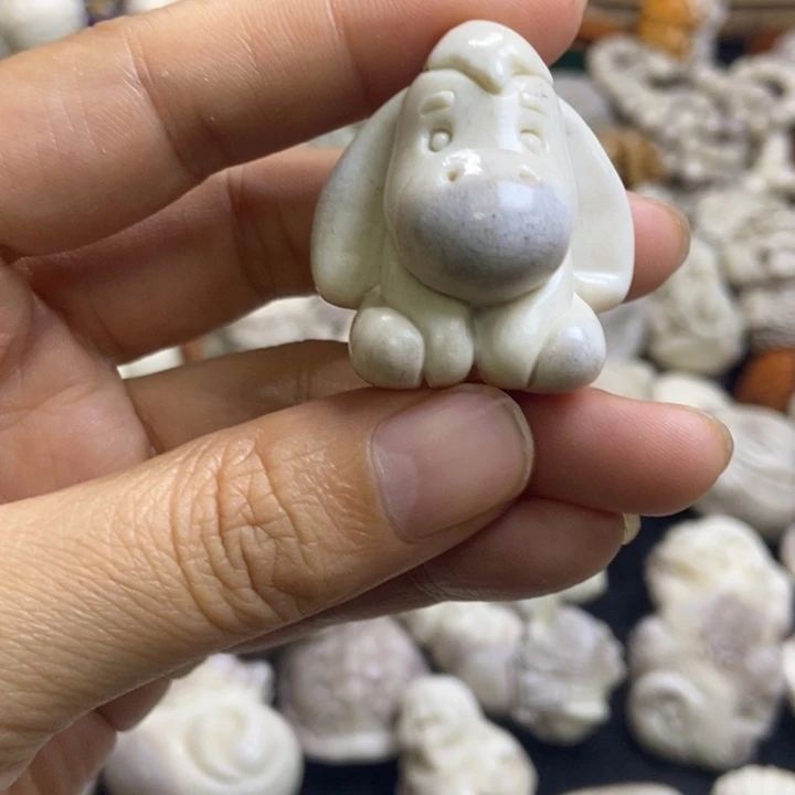 蓝***海配饰鹿角雕刻一个出