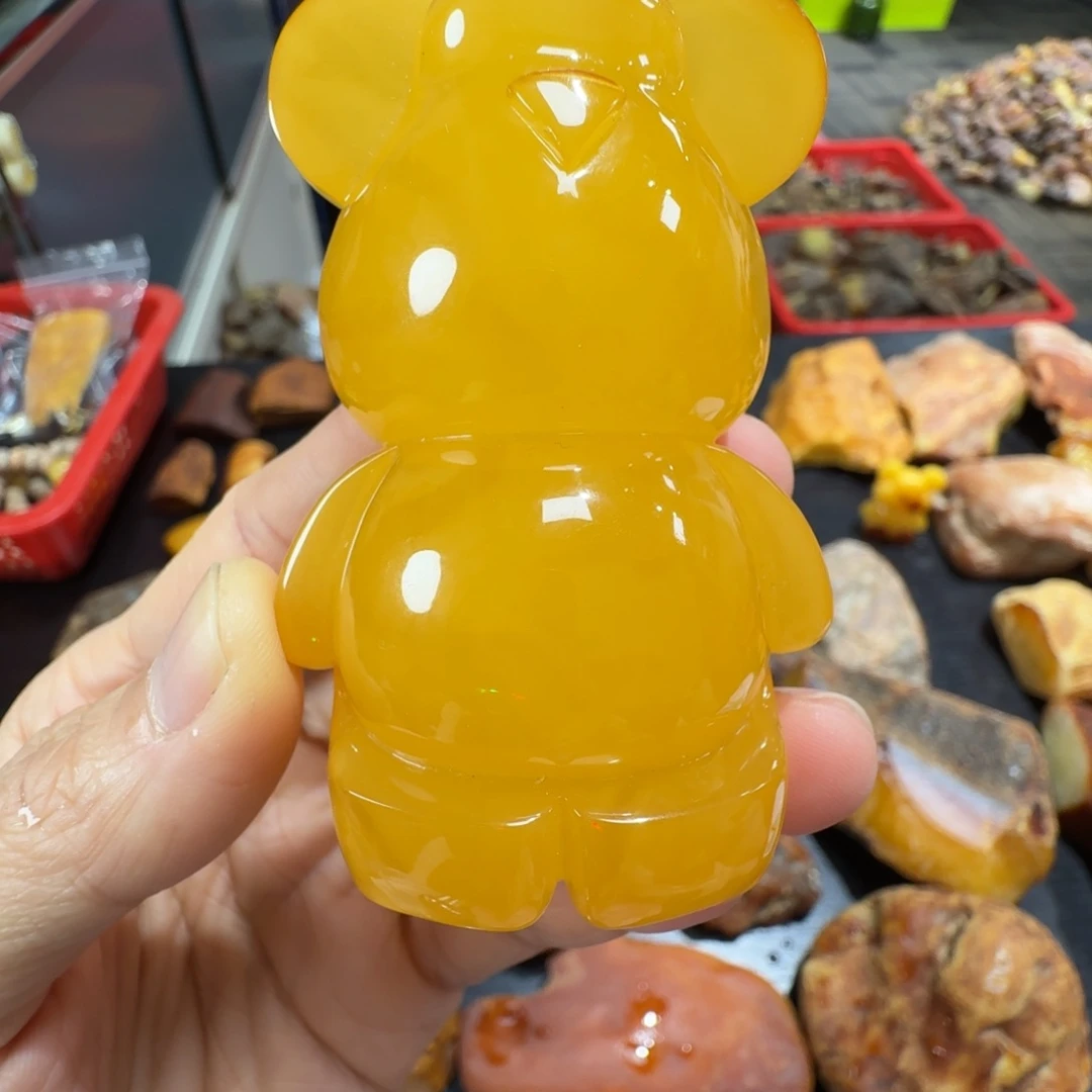 琥珀颈饰未镶嵌52.2克