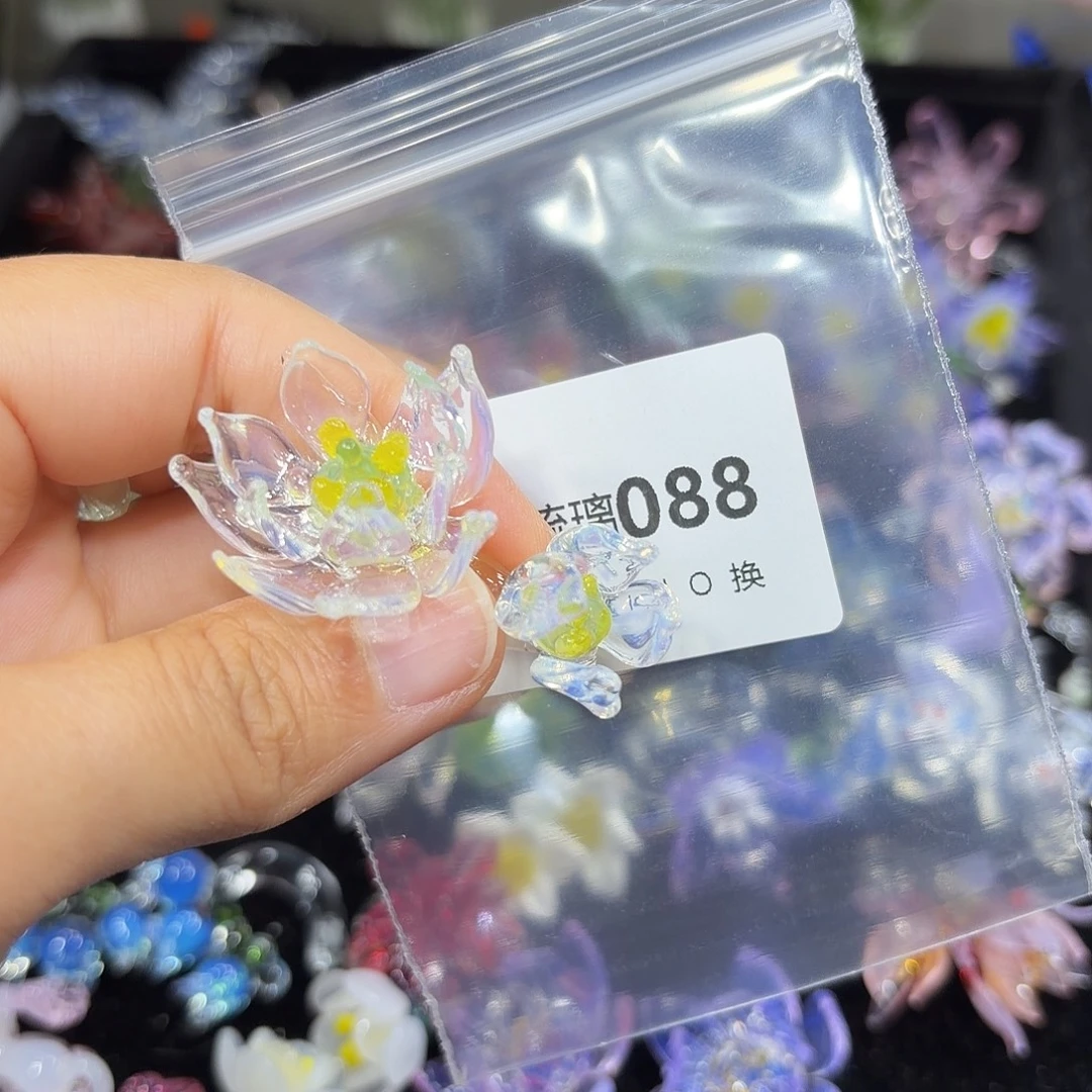 花***)琉璃88白色荷花一个