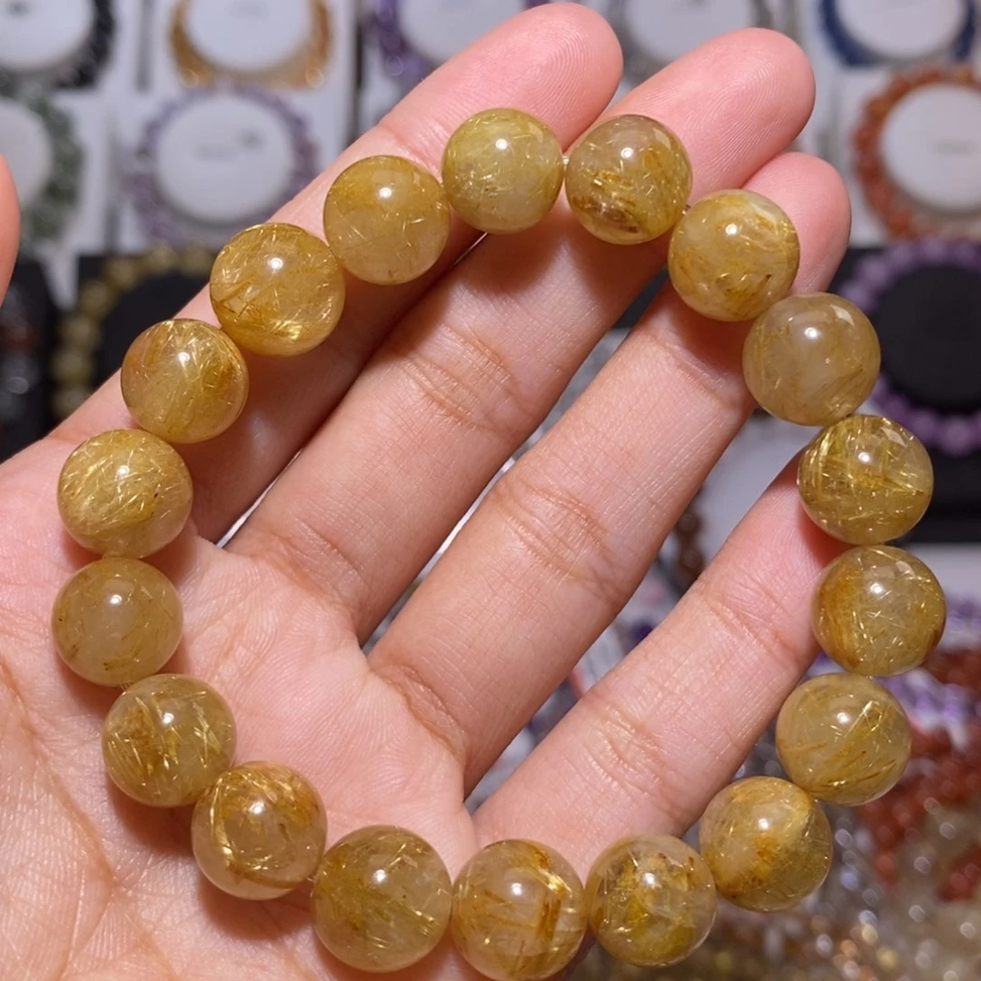 【闪购商品】发晶手串未镶嵌满天星钛晶11.8mm