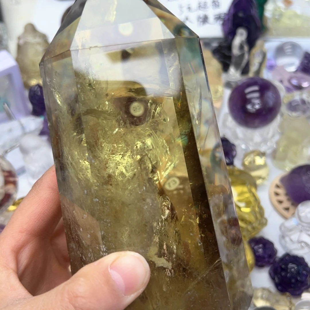 水晶水晶摆件未镶嵌珍**下