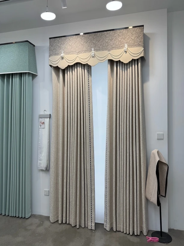 【双面蔷薇】门店窗帘上样定制四合一样本