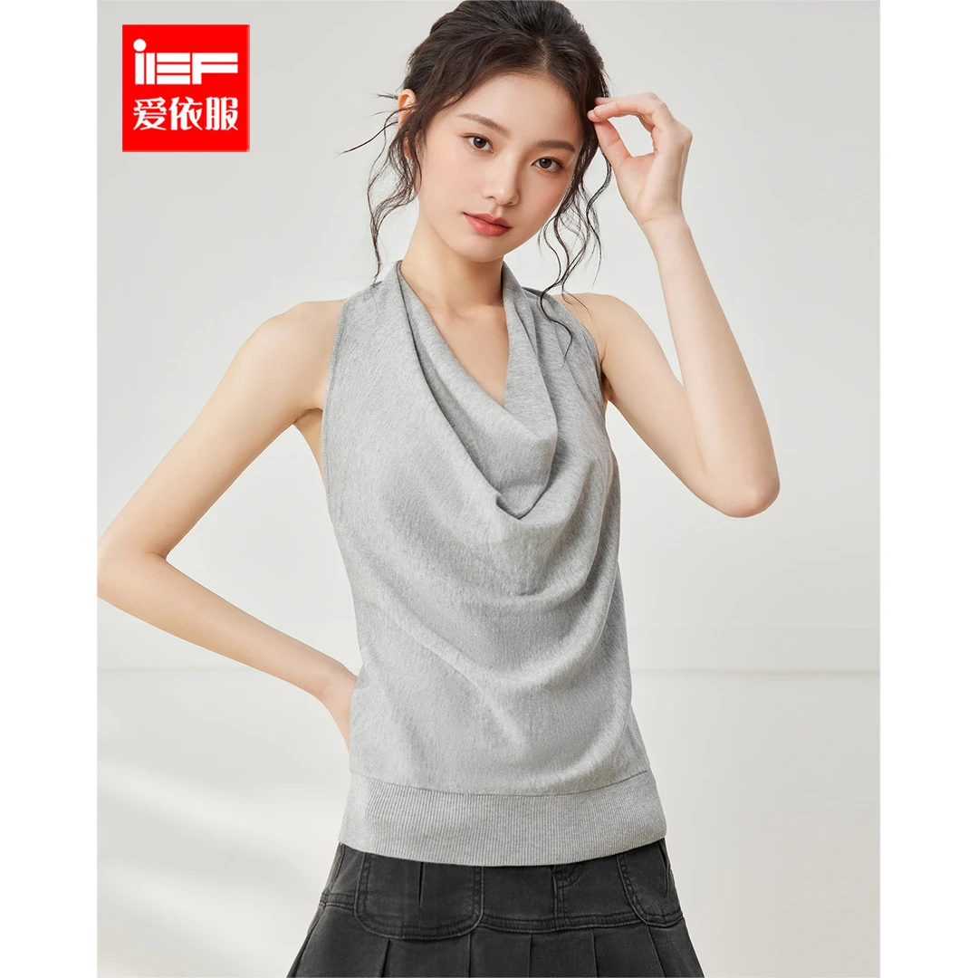 IEF/爱依服2025夏季新款美式纯欲风设计感宽松百搭背心上