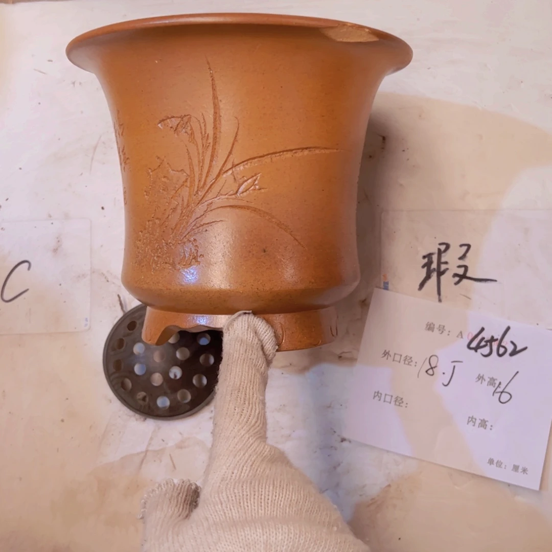 紫砂花盆紫紫砂盆