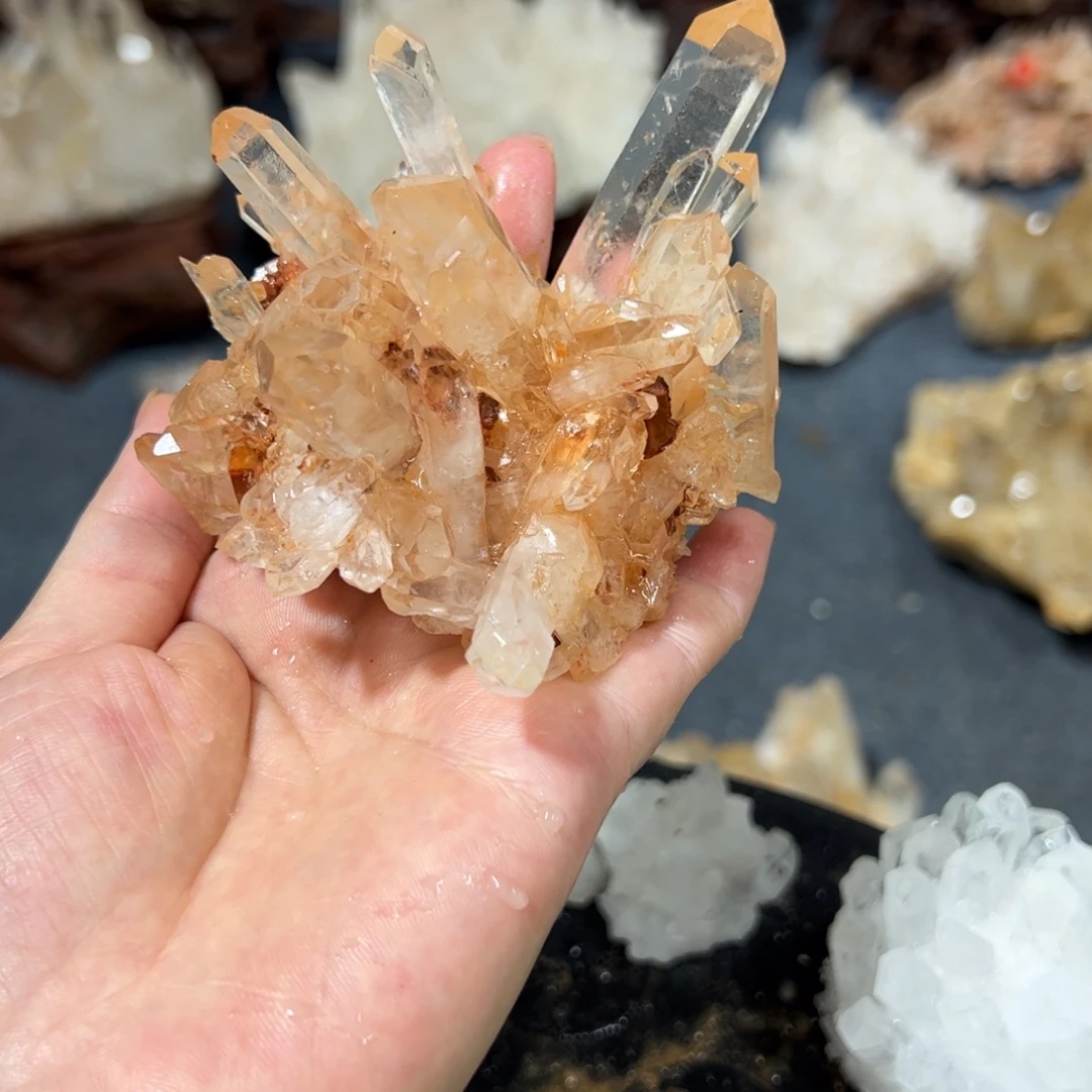 透***明未镶嵌珠宝半成品水晶