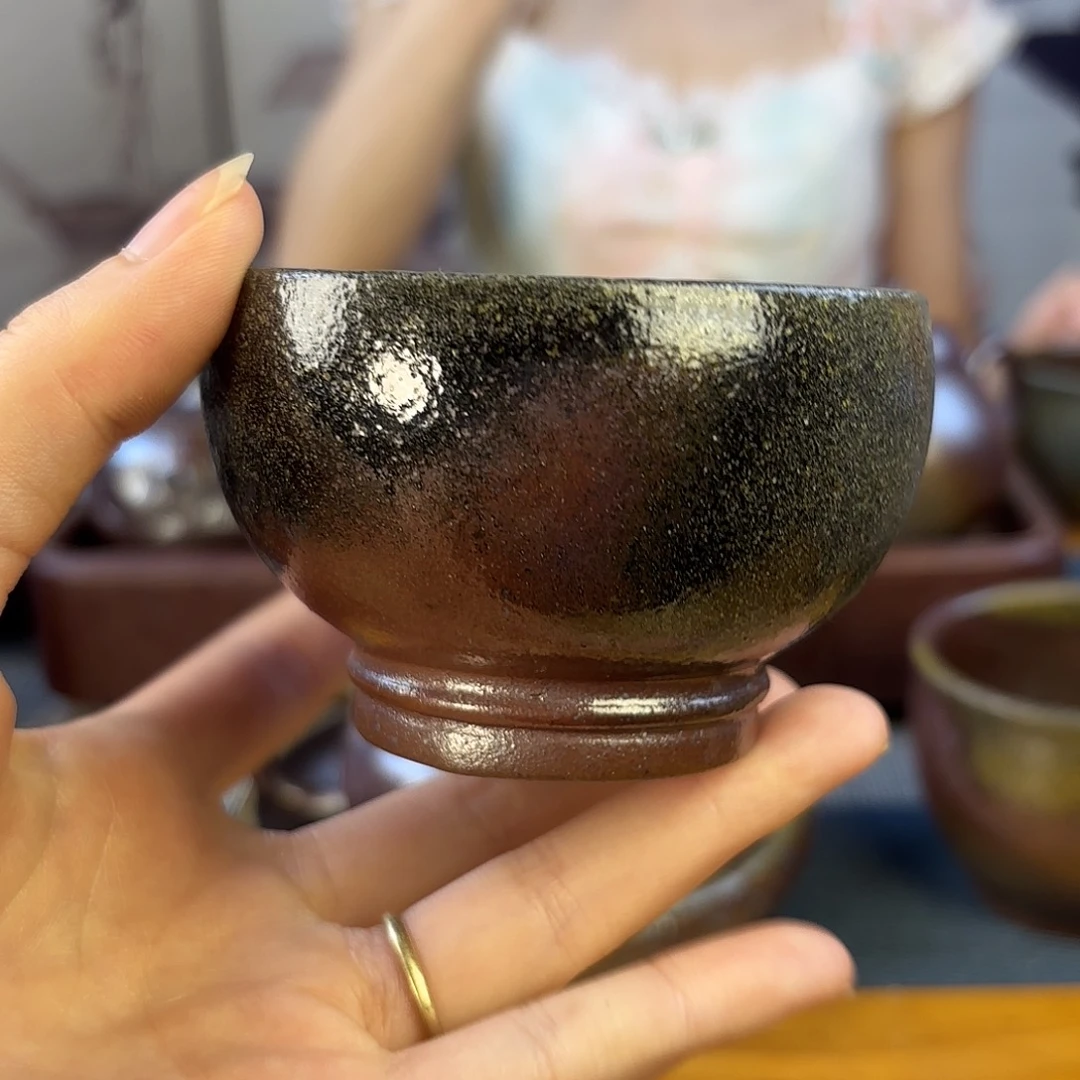 茶壶紫砂柴烧紫砂紫泥杯