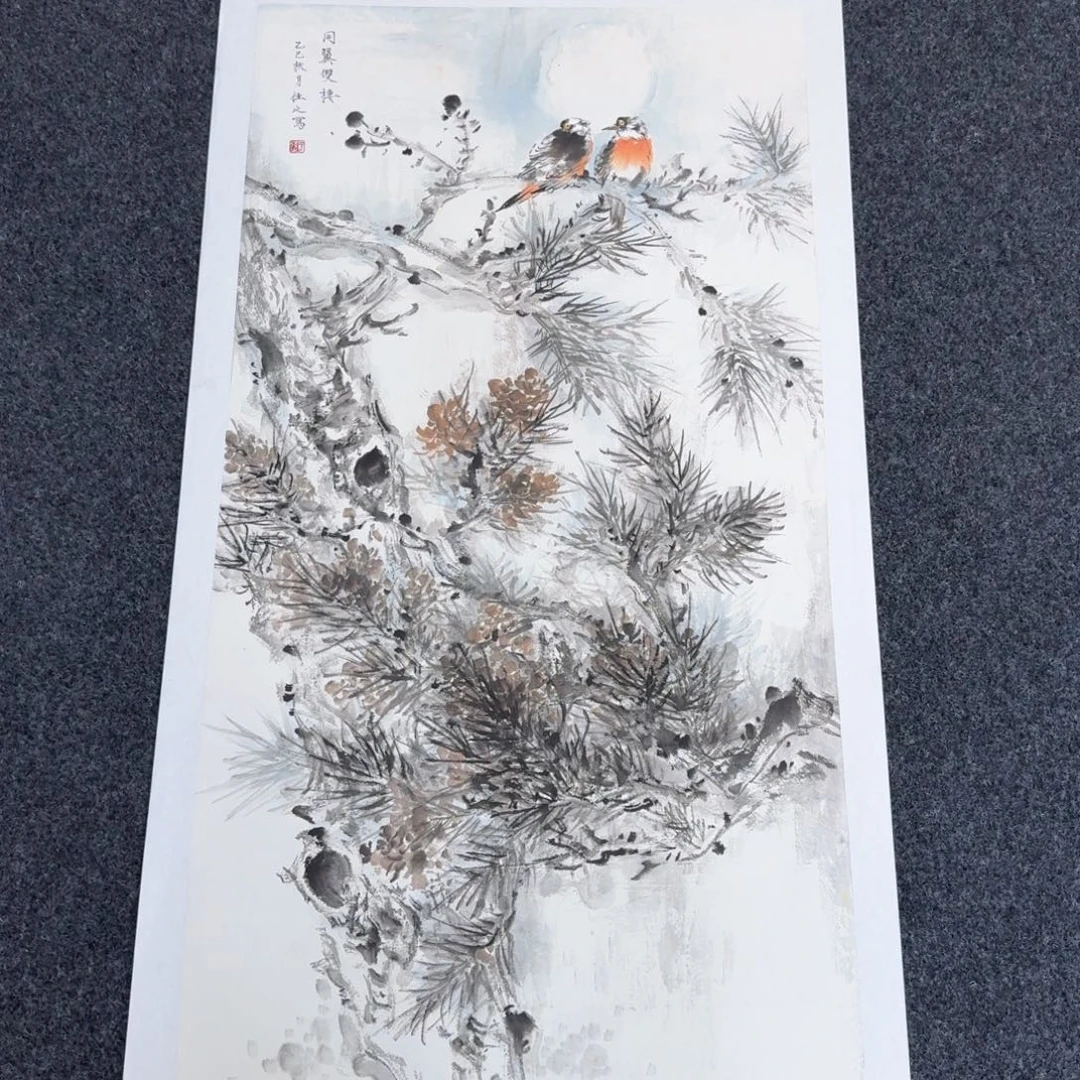 国画国画作品山水花鸟纯手绘