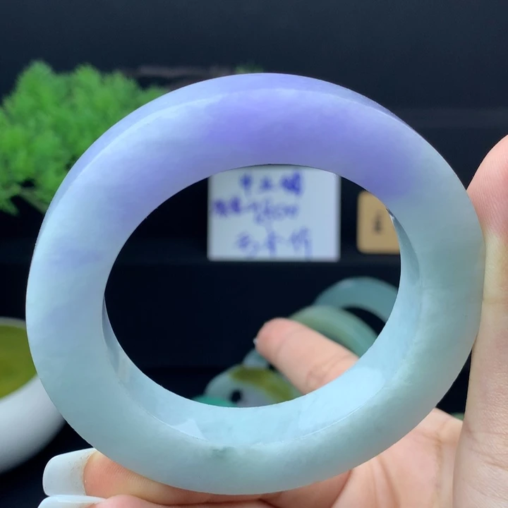 定制翡翠未镶嵌翡翠手镯54-59