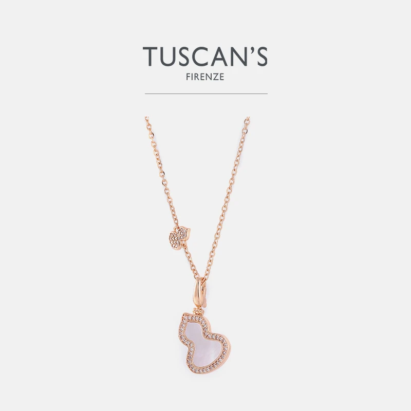 合金项链 TUSCAN'S 合金项链 轻奢气质小众金色精致时尚项链坠链
