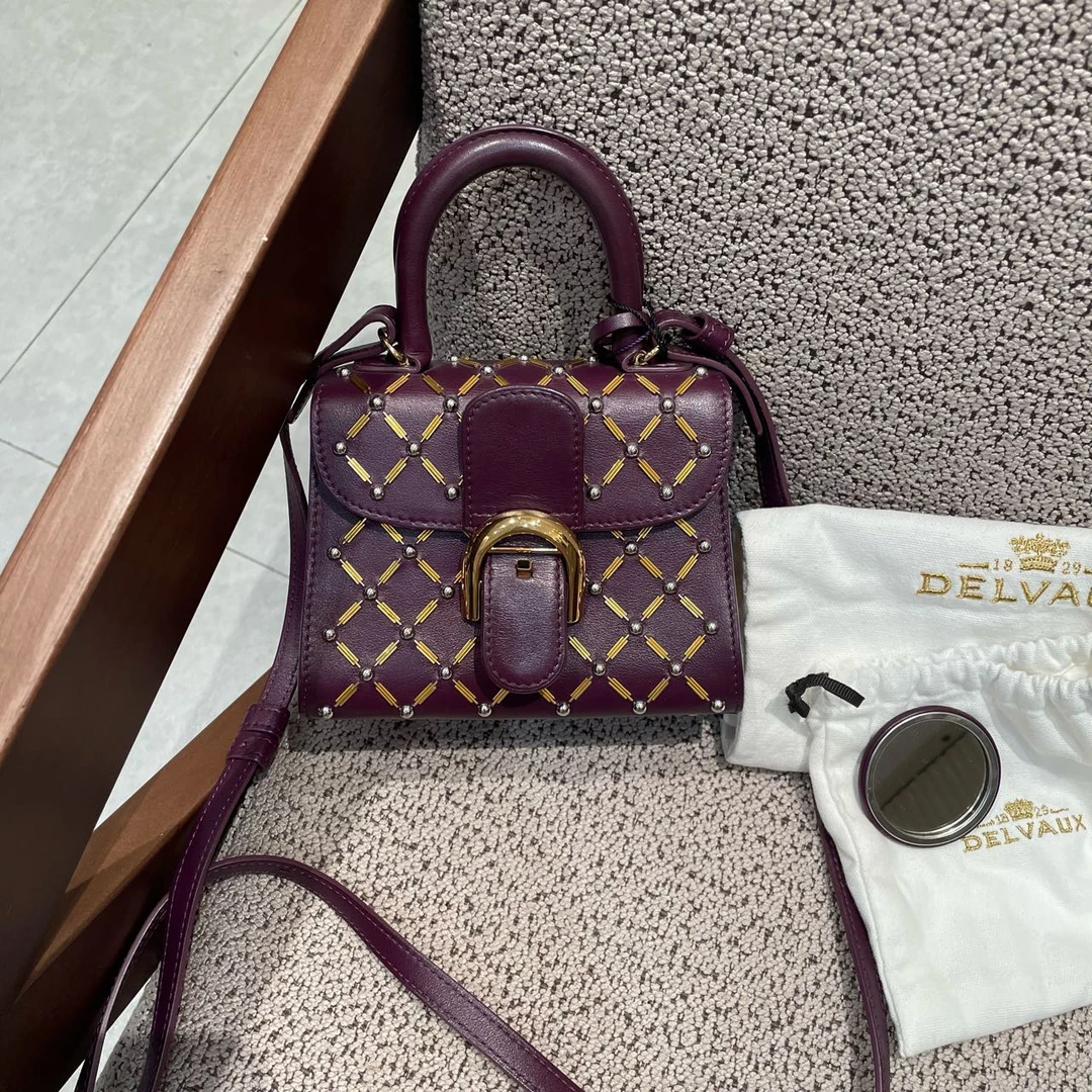 99新 Delvaux/德尔沃 Delvaux德尔沃mini Brillant手提包