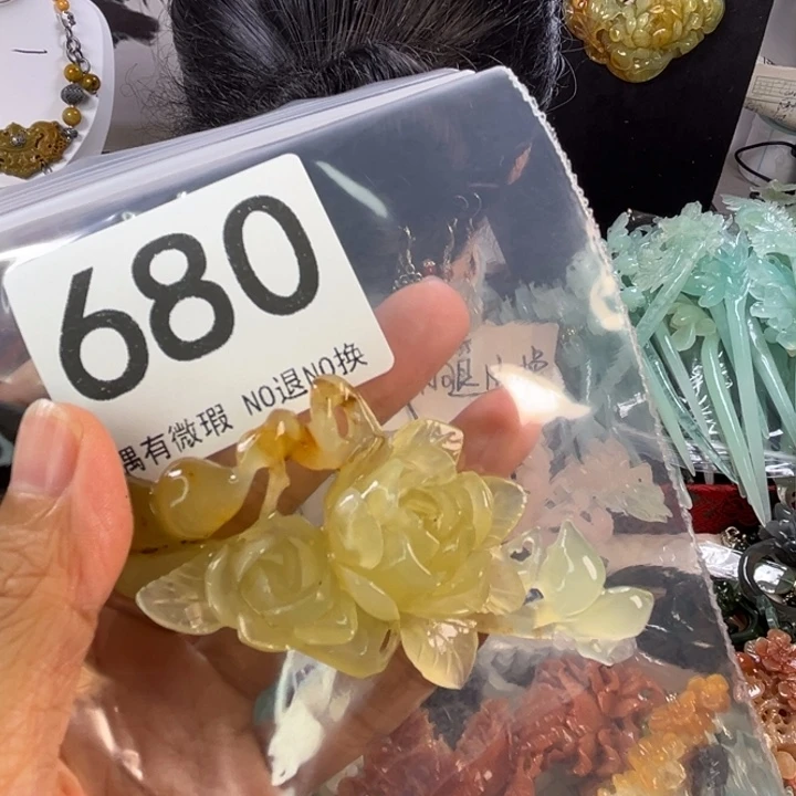 未镶嵌岫玉发饰百****ᕗ