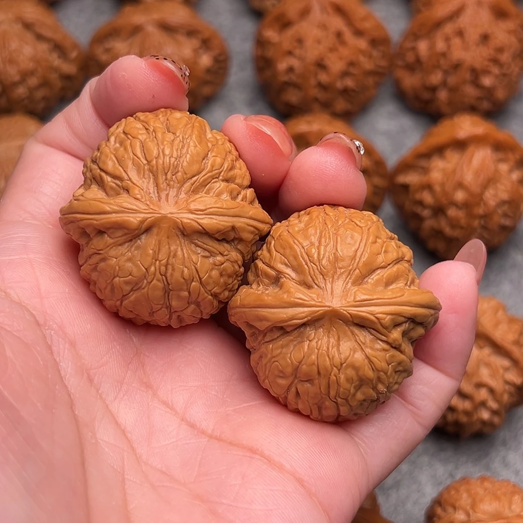 把件文玩核桃强****8精品乾隆磨38全品肚38