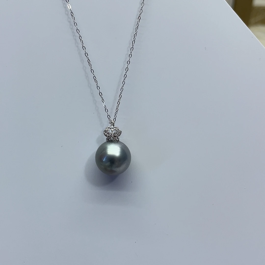 海水珍珠18K金镶嵌颈饰