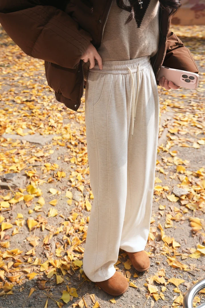 米蓝家名殿！巨显瘦～羚羊裤阔腿拖地裤8819  103裤长