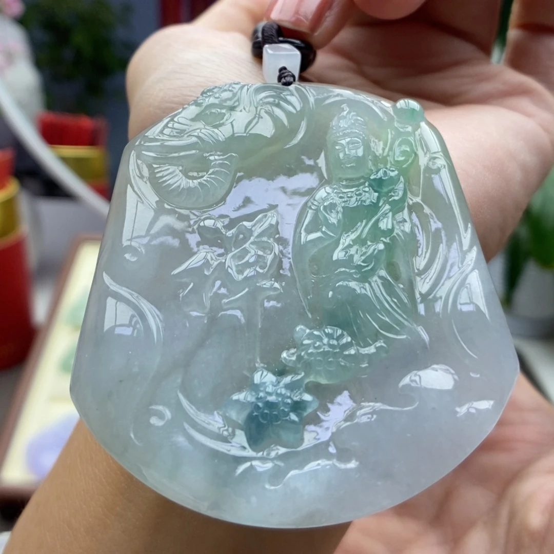 翡翠未镶嵌颈饰吊坠33