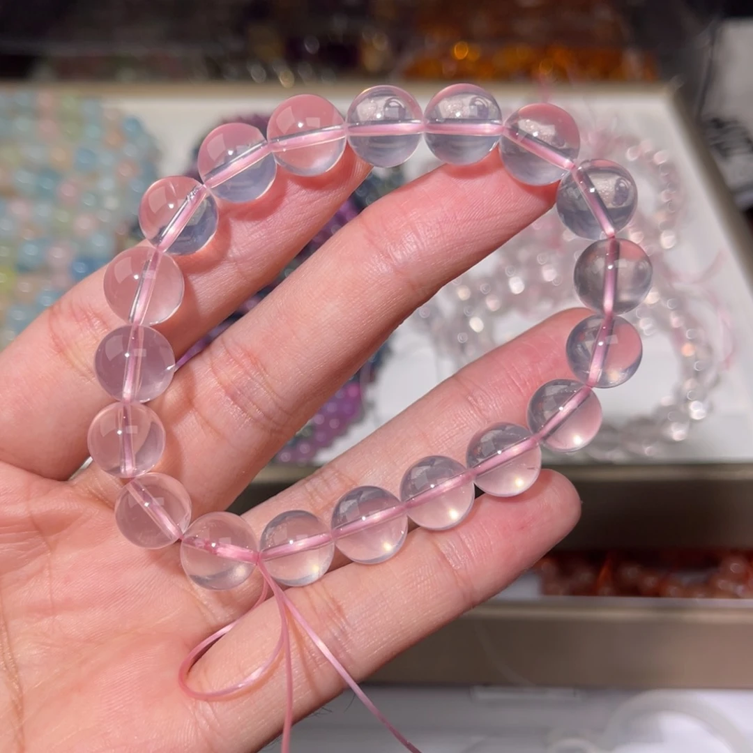 水晶手链未镶嵌粉水晶061
