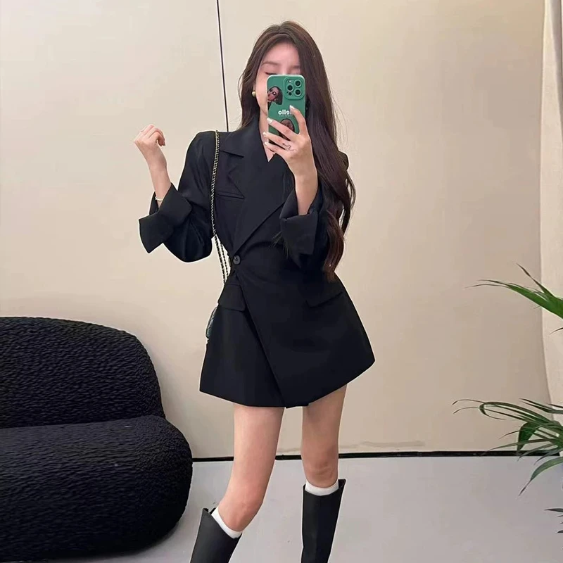 西装外套女收腰显瘦高级感小西装外套气质2025春季新款修身西服