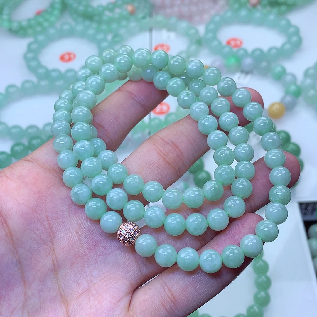 翡翠未镶嵌毛衣链