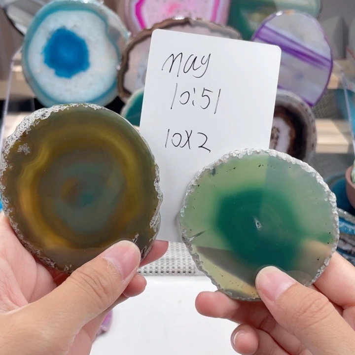 吊坠M****e玛瑙原始切片