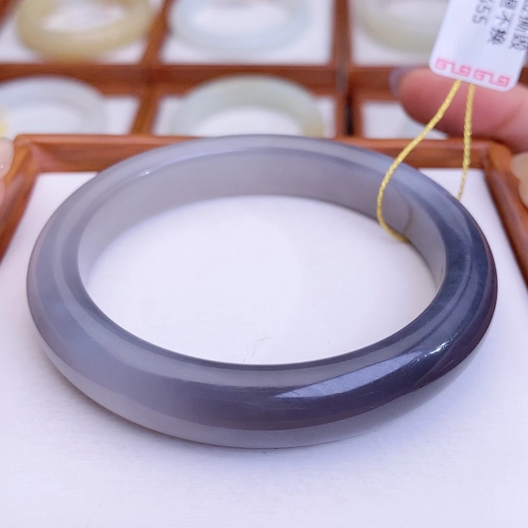 和田玉手镯未镶嵌七**蕖54.3