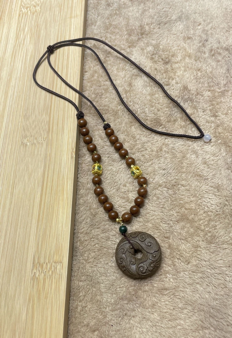 艺芬香馆-0.8雪中春信半脖挂/如意圆牌【355】