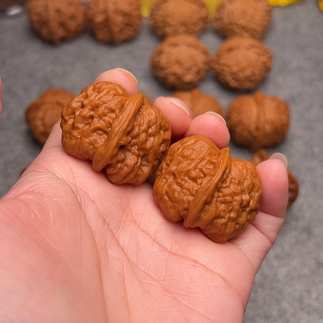 把件文玩核桃精品水晶皮蛤蟆头34全品