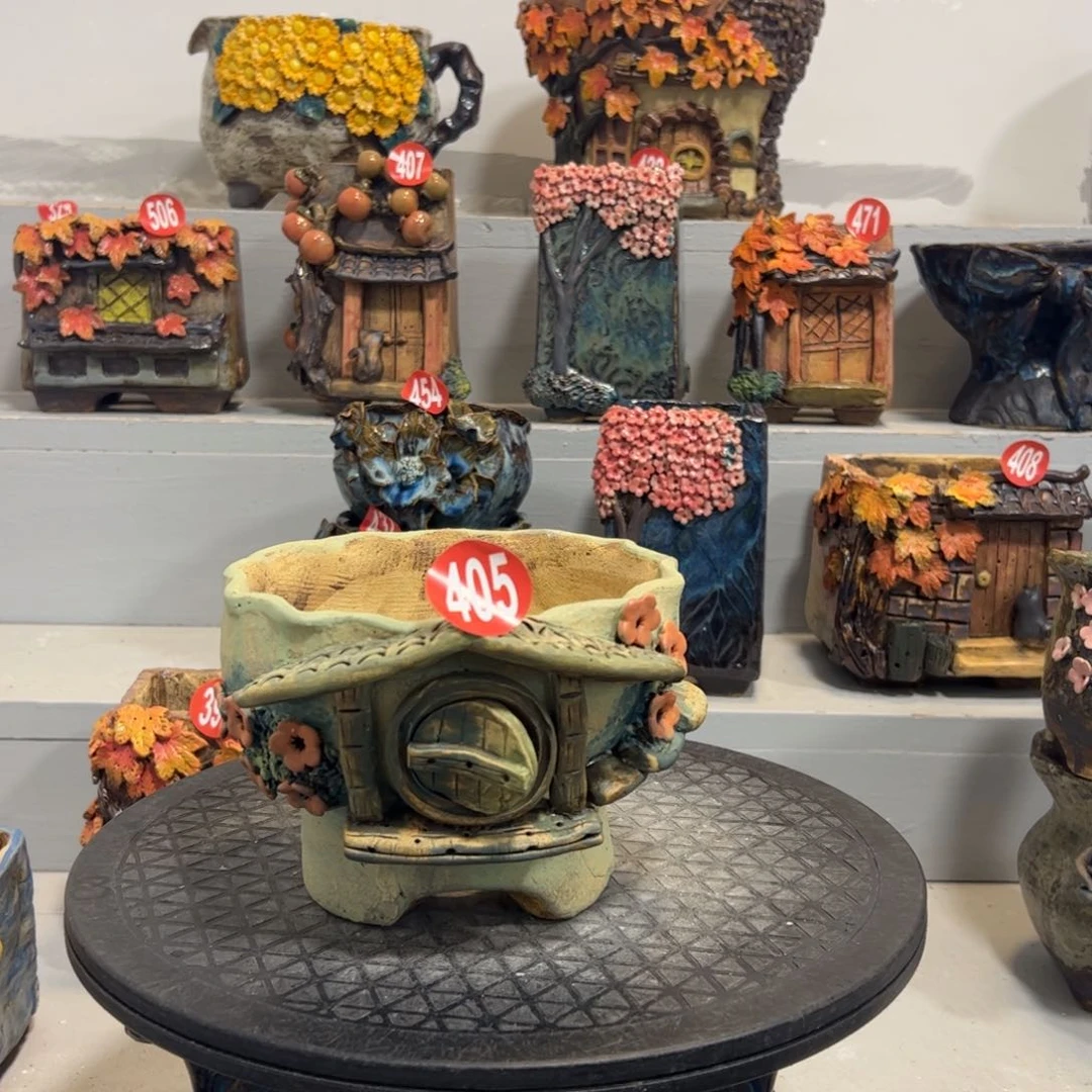 微瑕405 号陶然花器手工花盆